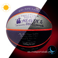 Baloncesto PU luminoso personalizado personalizado